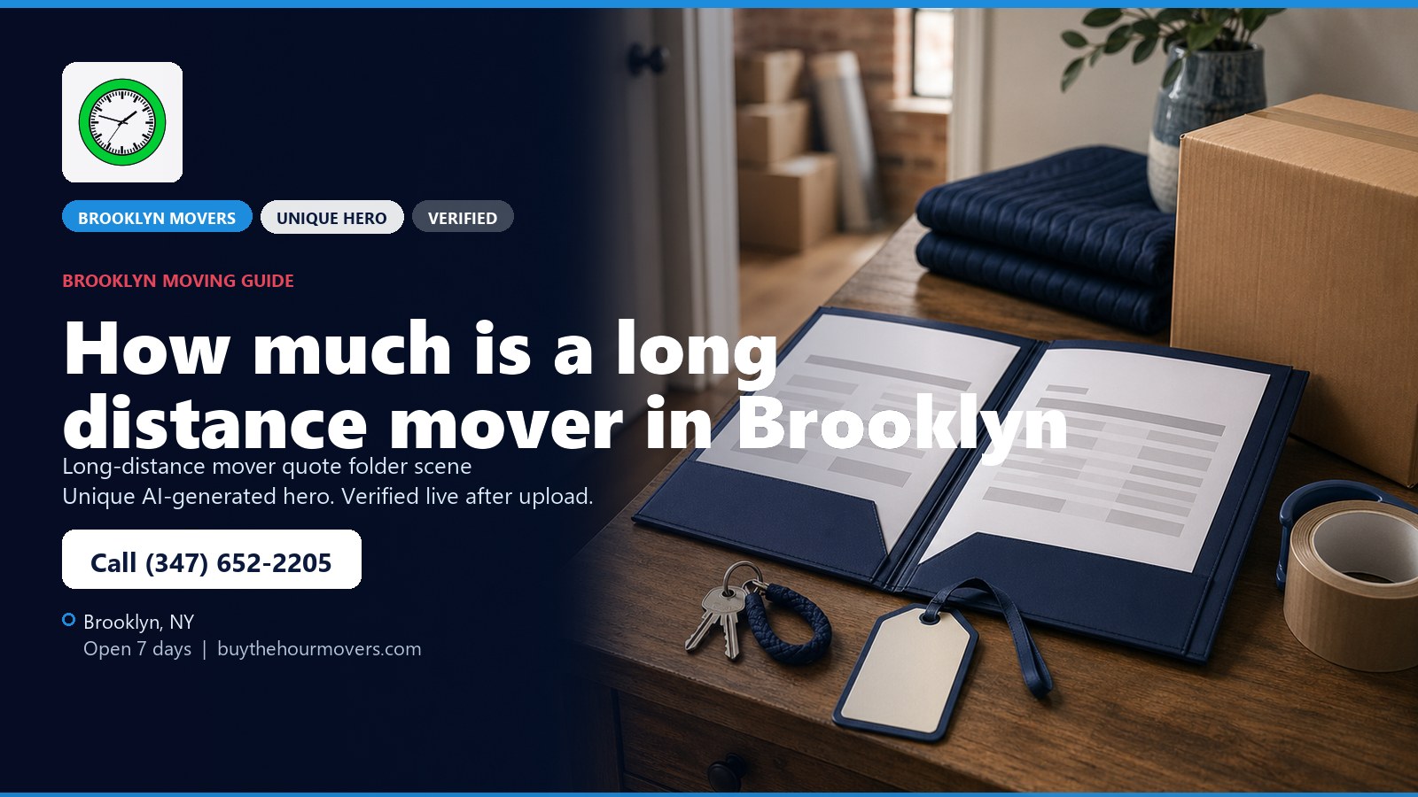 How much is a long distance mover in Brooklyn? unique hero image for Buy The Hour Movers in Brooklyn
