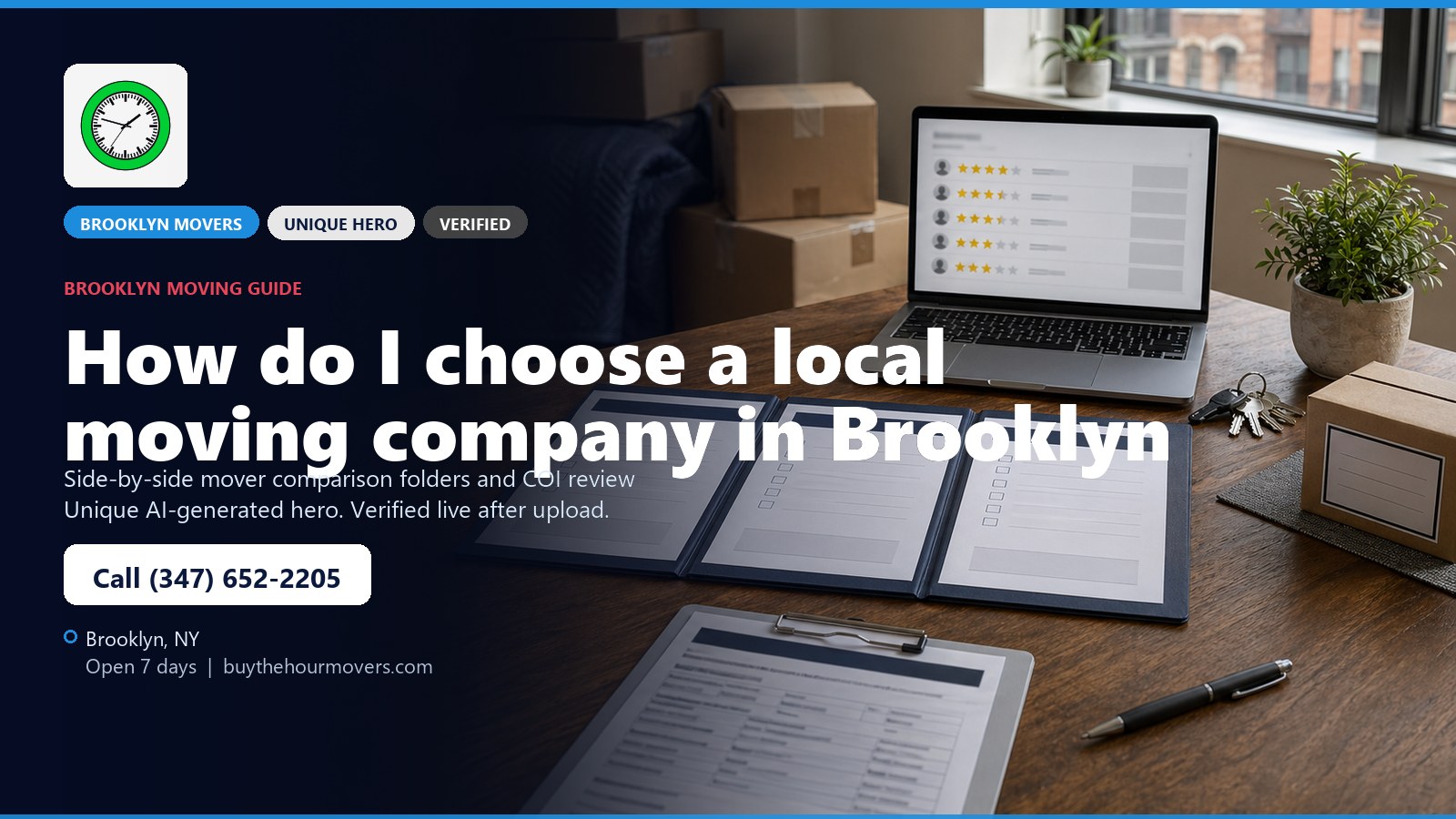 How do I choose a local moving company in Brooklyn? unique hero image for Buy The Hour Movers in Brooklyn