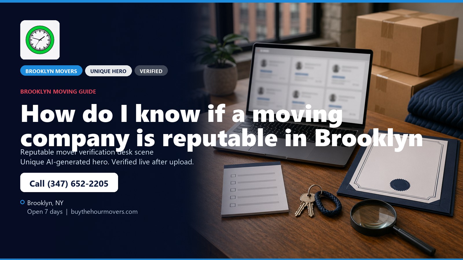 How do I know if a moving company is reputable in Brooklyn? unique hero image for Buy The Hour Movers in Brooklyn