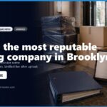 Image showcasing moving supplies and a question about reputable moving companies in Brooklyn, NY, highlighting services available at buythehourmovers.com. Includes contact information for inquiries.