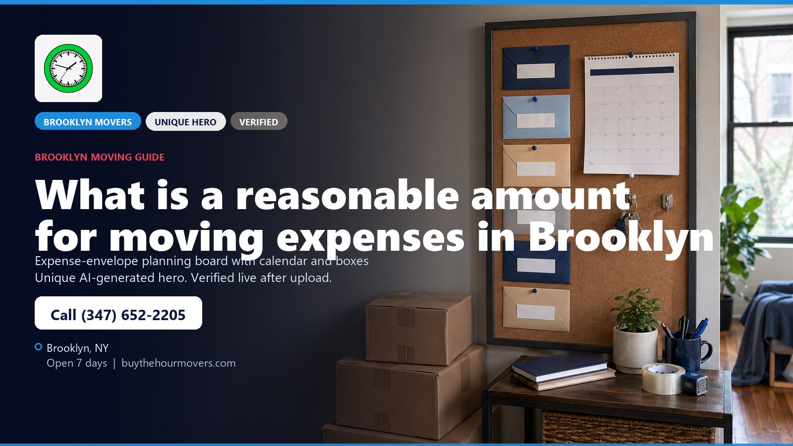 What is a reasonable amount for moving expenses in Brooklyn? unique hero image for Buy The Hour Movers in Brooklyn