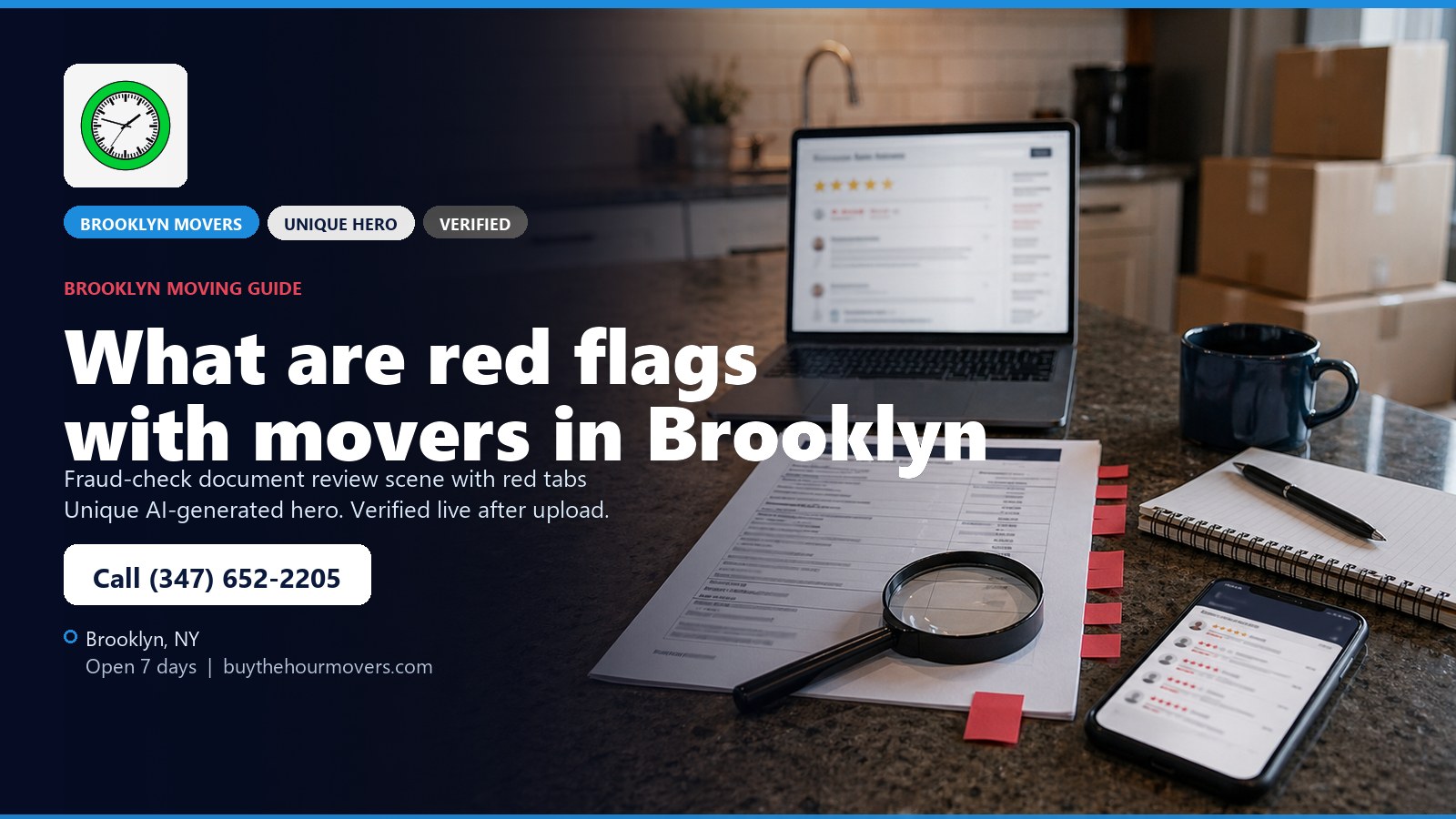 What are red flags with movers in Brooklyn? unique hero image for Buy The Hour Movers in Brooklyn